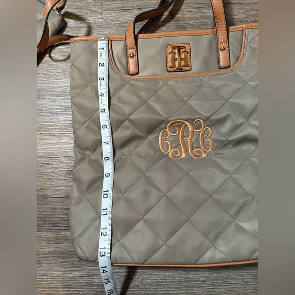 Tommy Hilfiger Quilted Nylon tote with initials CCR on them - Picture 6 of 7
